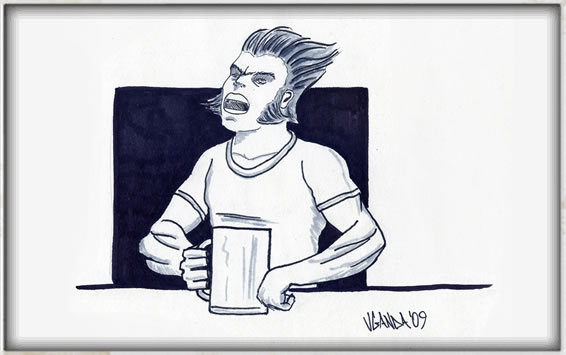 Drinking Wolverine
