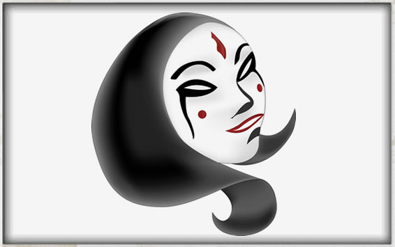 Maschera geisha