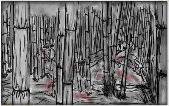 Duello tra i bambù